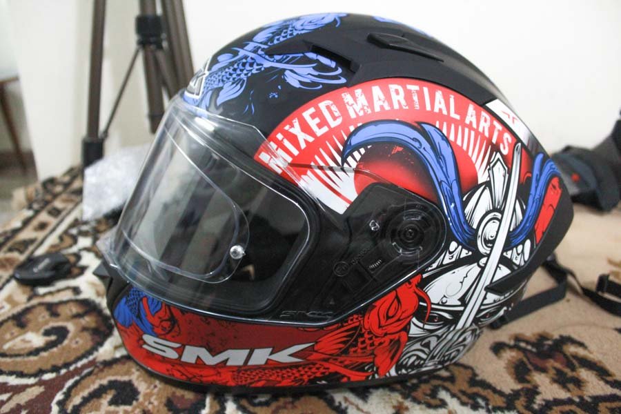 motovlog helmet setup