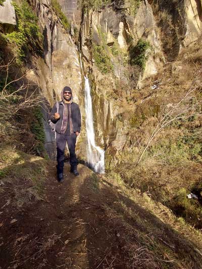 Jogini waterfall in Manali