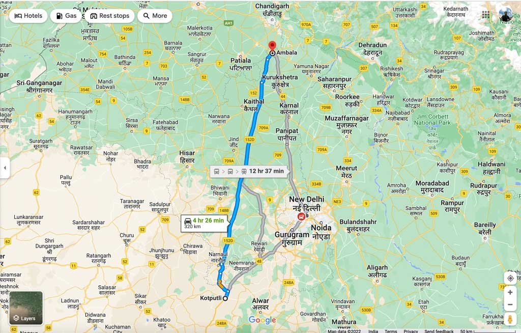 152D Expressway from Kotputli to Ambala - Roads in Spiti valley