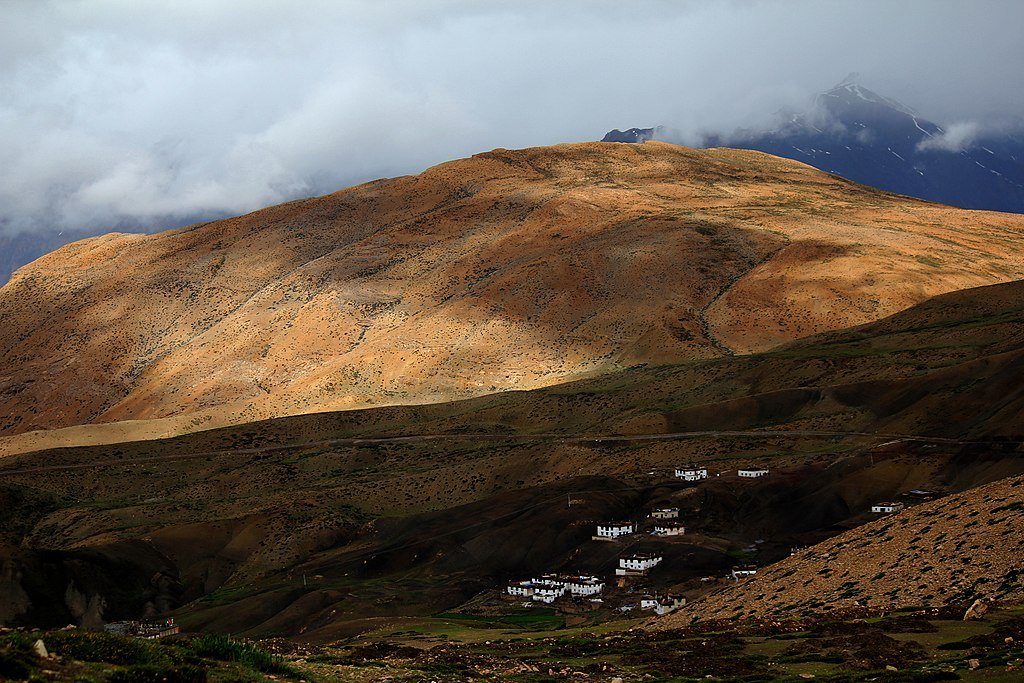 Hikkim village in Spiti valley