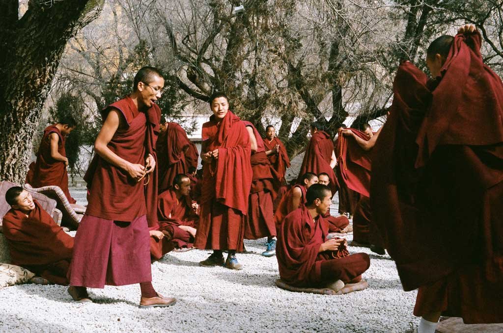 Monks in Tabo monastery