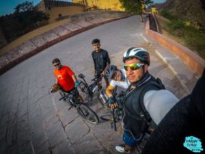 Cycling at Amer for tin Jaipur