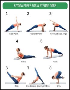 Simple yoga poses for a stronger core.