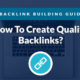 How to create quality backlinks for your website