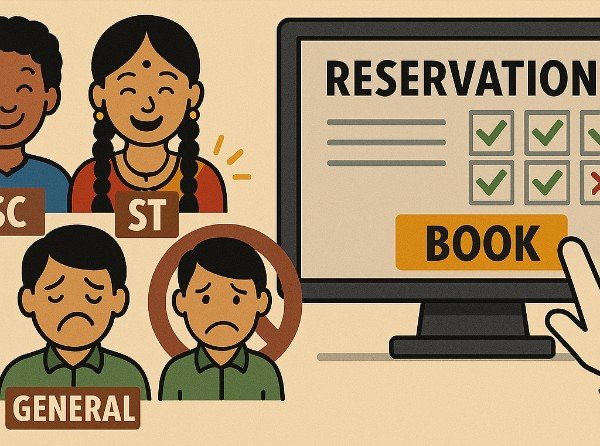 Reservation system in India against general caletory.