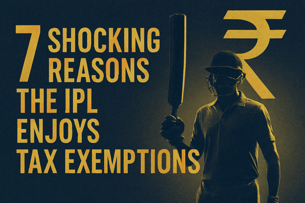 IPL Prints Money But Pays No Tax IPL Tax Evasion