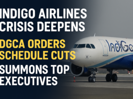 IndiGo Airlines Crisis Deepens: DGCA Orders Schedule Cuts, Summons Top Executives as Flight Cancellations Continue Indigo Airlines crisis