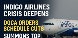 IndiGo Airlines Crisis Deepens: DGCA Orders Schedule Cuts, Summons Top Executives as Flight Cancellations Continue Indigo Airlines crisis