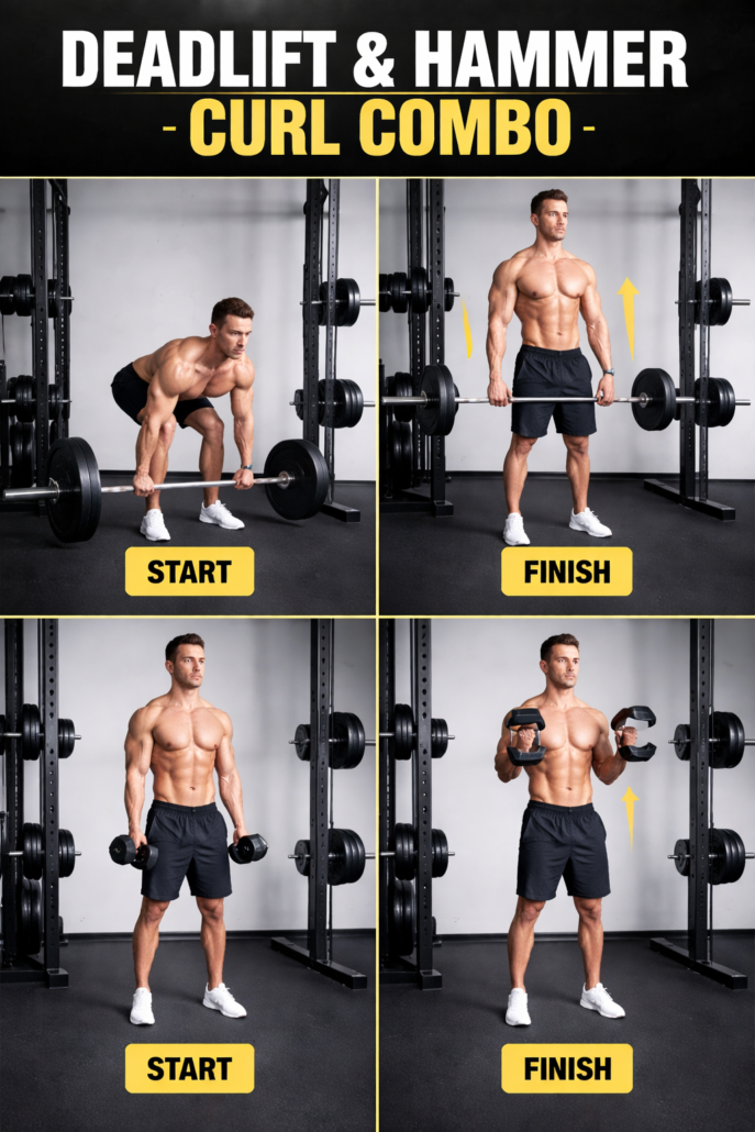 Deadlift and Hammer Curl Combo