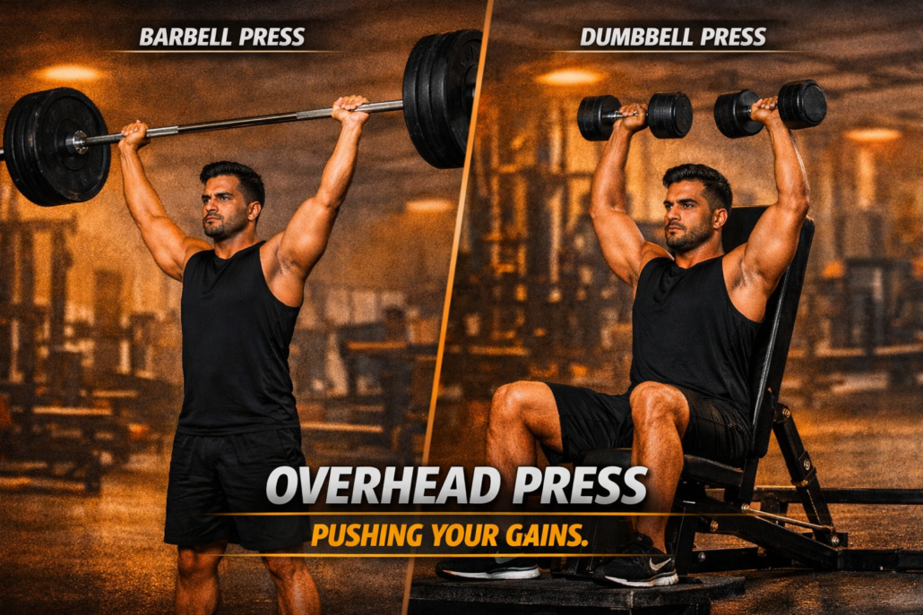 Overhead Press (Barbell or Dumbbell)