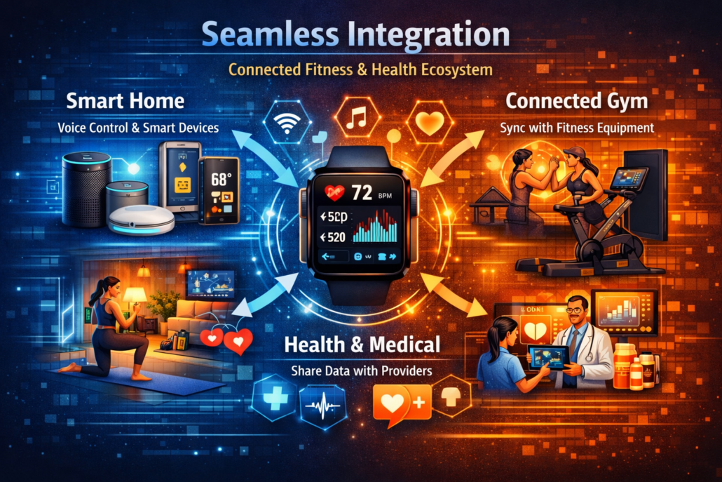 Seamless integration in fitness wearables